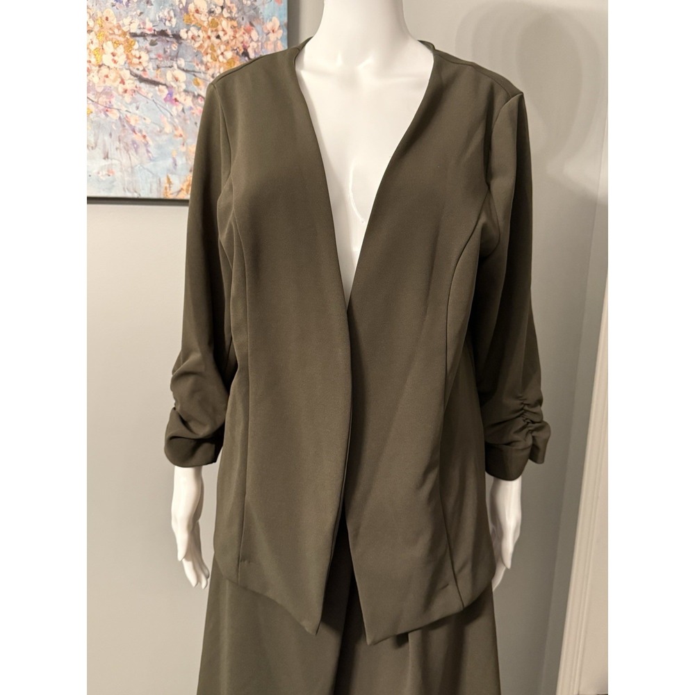 Olive Worthington Skirt Suit Skirt Sz. 16 Jacket‎ XL Business Church Grandma NWT